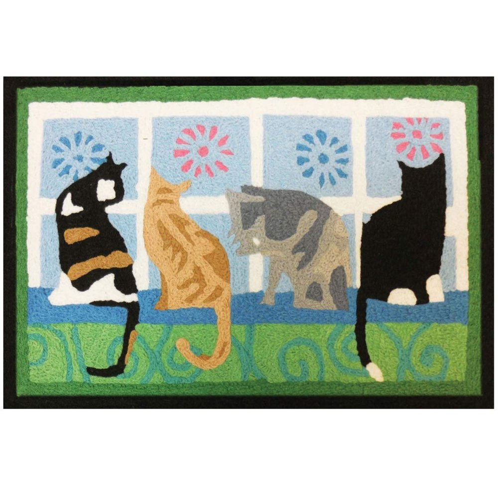 212 Main 20 x 30 Inch Kitties in The Window Rug