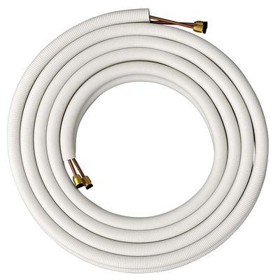 Air-Con Mini Split Line Set 25 foot fitting 18,000 BTU 1/4" x 1/2"