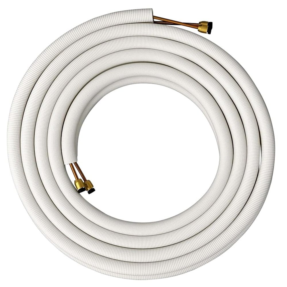 Air-Con Mini Split Line Set 25 foot fitting 18,000 BTU 1/4" x 1/2"