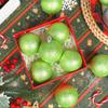 12 Pcs Lime Green Ball Ornaments 2.4 Inch Christmas Shatterproof Tree Decorations Glittering Plastic Hanging Ball Ornaments for Xmas Tree Home Holiday Party Decor view 3