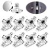 Gjinxi 10 Pairs Magnetic Curtain Clips, Curtain Weights Magnets with Back Tack, Magnetic Holder Buckle Closer for Drapery, Prevent Lights from Leaking for Home Bedroom Office Curtain Draperies view 1