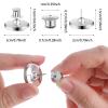 Gjinxi 10 Pairs Magnetic Curtain Clips, Curtain Weights Magnets with Back Tack, Magnetic Holder Buckle Closer for Drapery, Prevent Lights from Leaking for Home Bedroom Office Curtain Draperies view 2