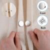 Gjinxi 10 Pairs Magnetic Curtain Clips, Curtain Weights Magnets with Back Tack, Magnetic Holder Buckle Closer for Drapery, Prevent Lights from Leaking for Home Bedroom Office Curtain Draperies view 3