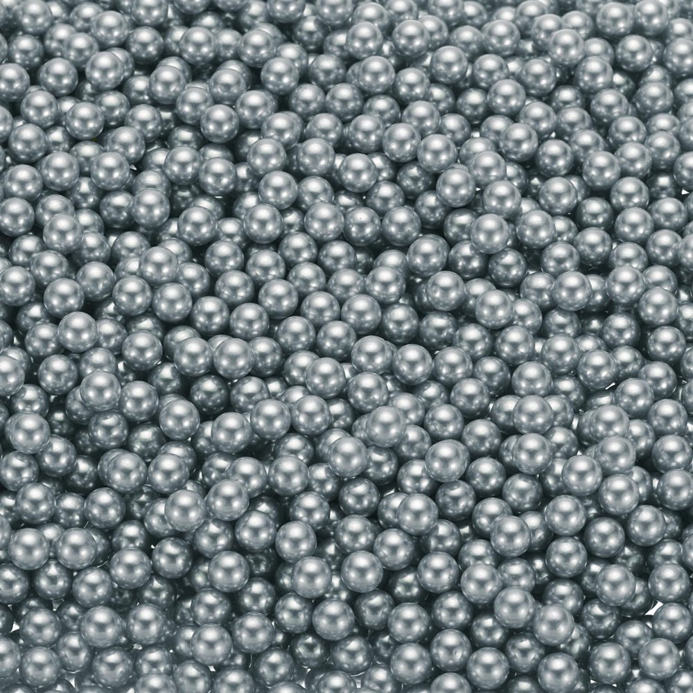 uxcell 2500Pcs Faux Pearl for Vase Filler, 6mm No Hole ABS Round Pearls for Crafting, Jewelry Making, Vase Filler, Cosmetic Boxes, DIY Parts, Table Scatter, Deep Silver Grey