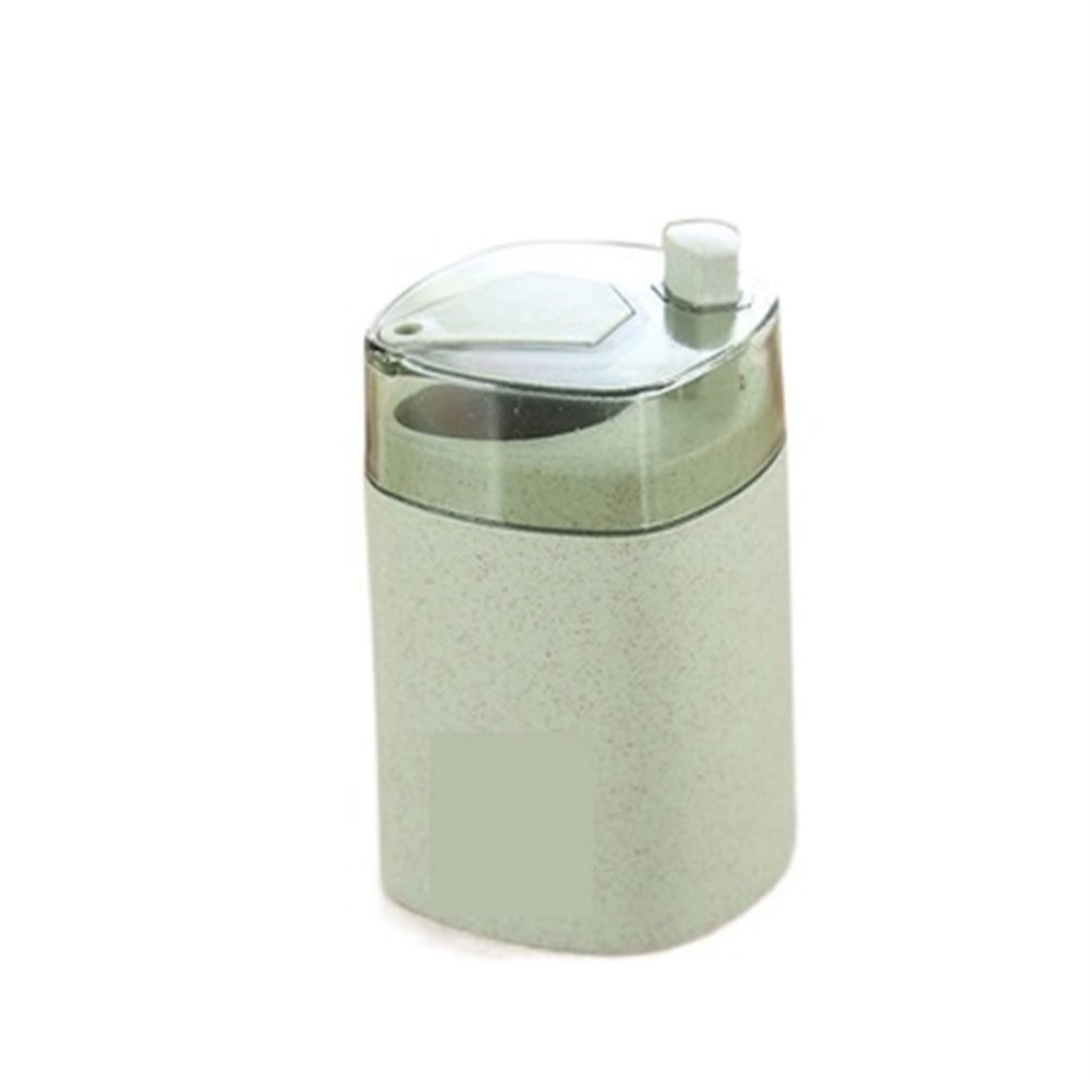 NPQPNAFC Toothpick Holder Automatic Toothpick Holder Container Wheat Straw Hand-Pressed Transparent Toothpick Holder Automatic Toothpick Holder Container Organizer