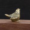 DUOLAIYUNSO Antique Dcor,2.8x2cm Brass Sparrow Statue Home Decor Ornaments Decorations Tea Pet Funny Bird Figurines Miniatures Craft view 2