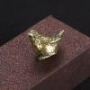 DUOLAIYUNSO Antique Dcor,2.8x2cm Brass Sparrow Statue Home Decor Ornaments Decorations Tea Pet Funny Bird Figurines Miniatures Craft view 3