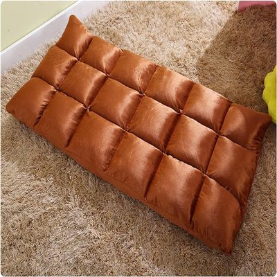 RhLLvJ Folding Floor Chair with Backrest, 5-Position Adjustable Folding Upholstered Adult Gaming Lazy Sofa Chair for Living Room, Bedroom, Tatami Office(Brown)