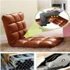 RhLLvJ Folding Floor Chair with Backrest, 5-Position Adjustable Folding Upholstered Adult Gaming Lazy Sofa Chair for Living Room, Bedroom, Tatami Office(Brown) view 2