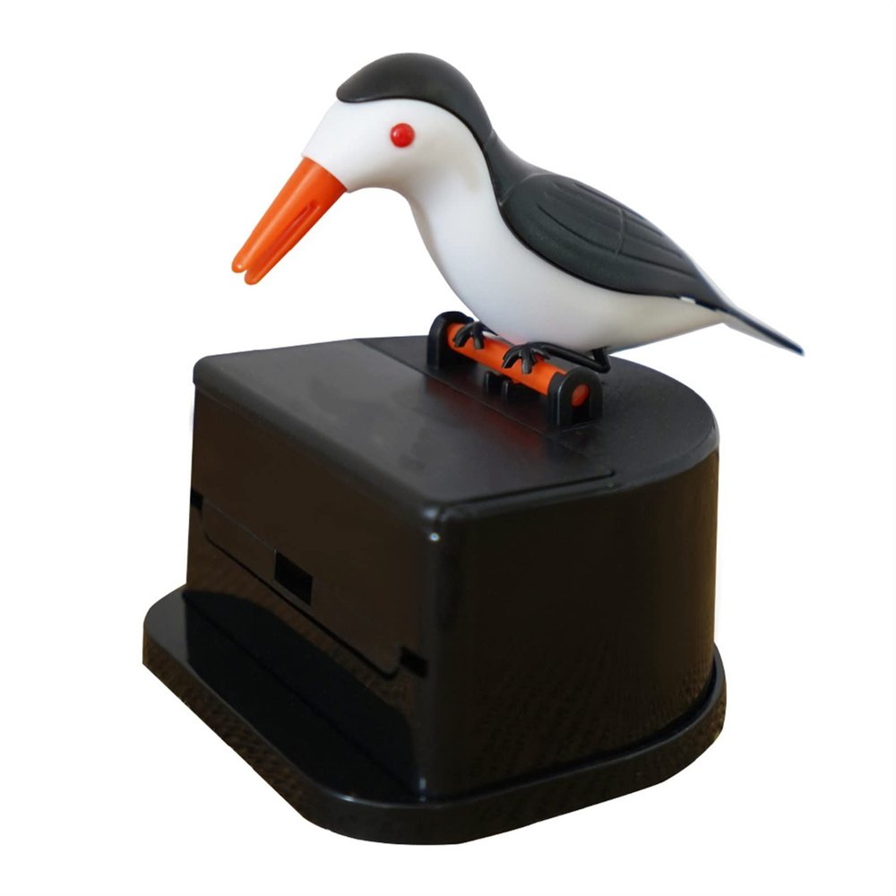 NPQPNAFC Toothpick Holder Hummingbird Toothpick Dispenser Gag Toothpick Holder Cleaning Teeth Automatic Bird Toothpick Storage Box Organizer