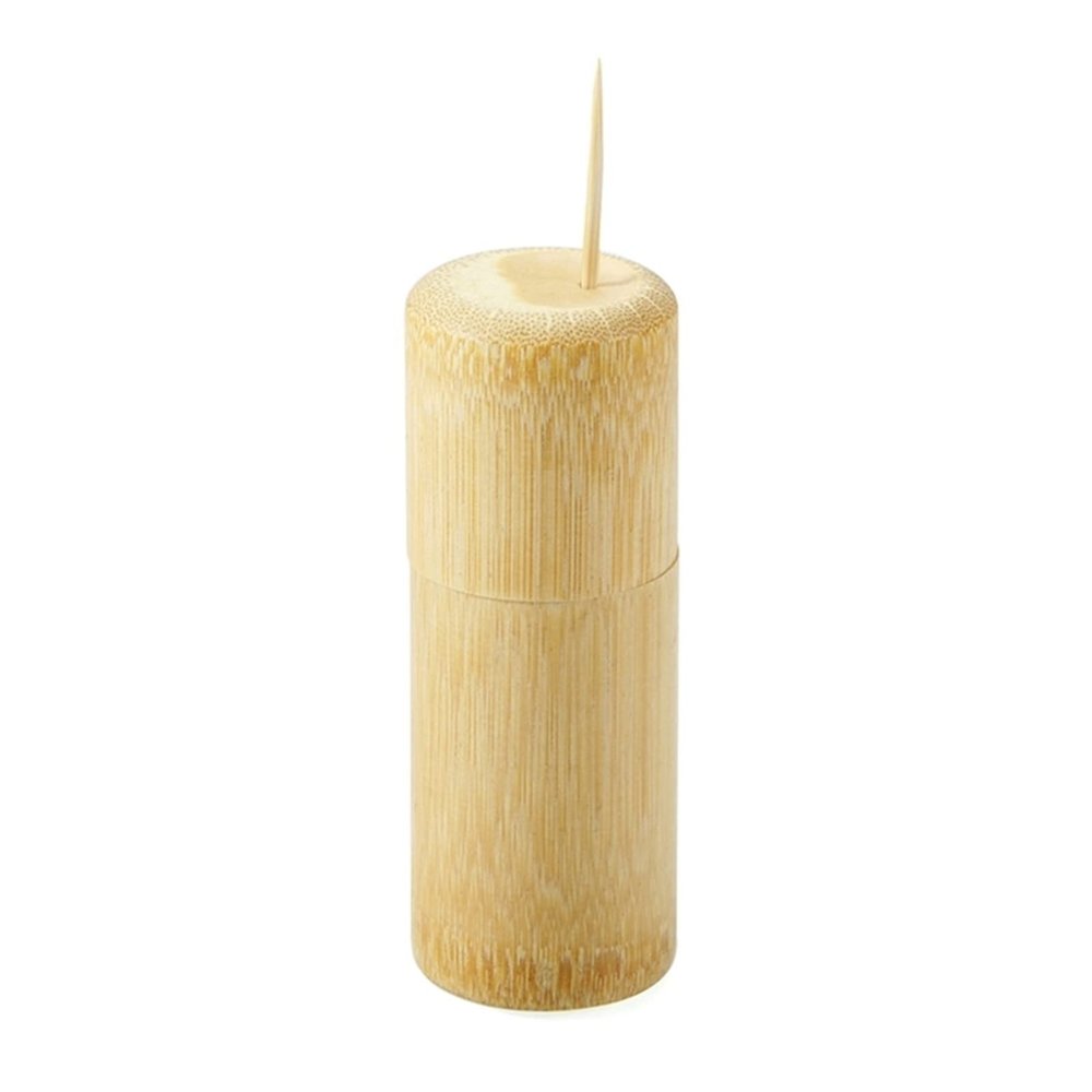 NPQPNAFC Toothpick Holder Wooden Toothpick Holder Tooth Pick Dispenser Portable Storage Box Household Organization Home Restaurant Decor Organizer