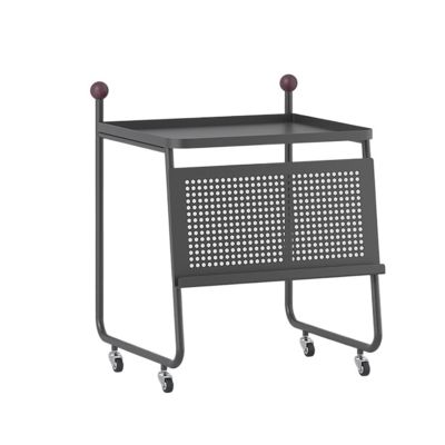 FURUIM2024M Sweeper Organizer Sweeping Robot Shelf Base Station Storage Cabinet Hidden Cabinet Stone Mobile Machine Cabinet(Black,S)