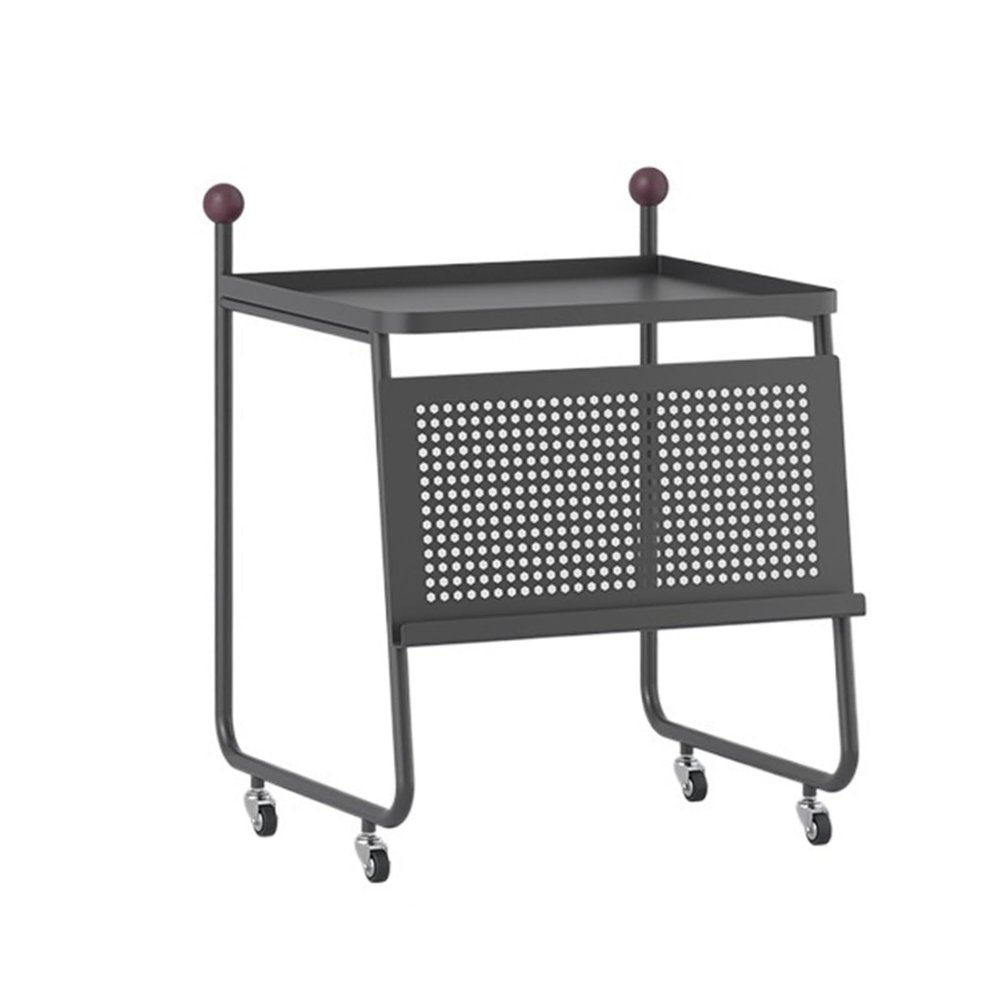 FURUIM2024M Sweeper Organizer Sweeping Robot Shelf Base Station Storage Cabinet Hidden Cabinet Stone Mobile Machine Cabinet(Black,S)