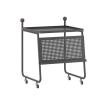 FURUIM2024M Sweeper Organizer Sweeping Robot Shelf Base Station Storage Cabinet Hidden Cabinet Stone Mobile Machine Cabinet(Black,S) view 1