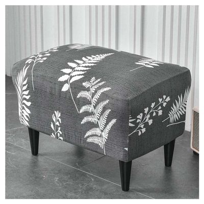 ZYANLING Stretch Ottoman Cover Ottoman Cover Slipcovers Rectangle Footstool Cover Printed Footstool Cover Ottoman Footrest Covers Rectangular Storage Stool Cover
