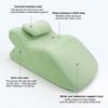 GZYLCH Ergonomic Prone Position Pillow, Triangle Back Cushion, Reading Pillow Backrest, Reading Wedge Pillow for Headboard, Back & Neck Pain Relief Incline Cushion, Removable Washable (Green) view 4