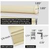 Berissa Blackout Door Blinds,Top Down Bottom Up Cellular Shades for French Door Window,1" Honeycomb Fabric Thermal Insulated Privacy for Indoor Windows,Front Back Doors,Beige. 24.5" W x 64" H view 4