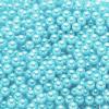 uxcell 1000Pcs Faux Pearl for Vase Filler, 8mm No Hole ABS Round Pearls for Crafting, Jewelry Making, Vase Filler, Cosmetic Boxes, DIY Parts, Table Scatter, Home Decoration, Cyan Blue view 1
