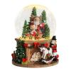 Taman Christmas Snow Globe, Santa with Gifts,White Horse,Nutcracker Musical with Swirling Glitter Snowflakes Lighted Christmas Decorations Tabletop Home Dcor view 1
