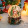 Taman Christmas Snow Globe, Santa with Gifts,White Horse,Nutcracker Musical with Swirling Glitter Snowflakes Lighted Christmas Decorations Tabletop Home Dcor view 3