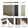 Berissa Blackout Cellular Shades for French Door Window, Top Down Bottom Up 1" Honeycomb Fabric Thermal Insulated Privacy Blinds for Indoor Windows, Front Back Doors, Brown, 74" W x 64" H view 2
