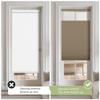 Berissa Blackout Cellular Shades for French Door Window, Top Down Bottom Up 1" Honeycomb Fabric Thermal Insulated Privacy Blinds for Indoor Windows, Front Back Doors, Brown, 74" W x 64" H view 4