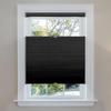 Berissa Blackout Cellular Shades, Top Down Bottom Up for French Door Window, 1" Honeycomb Fabric Thermal Insulated Privacy Blinds for Indoor Windows, Front Back Doors, Black, 62" W x 64" H view 1