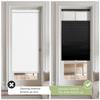 Berissa Blackout Cellular Shades, Top Down Bottom Up for French Door Window, 1" Honeycomb Fabric Thermal Insulated Privacy Blinds for Indoor Windows, Front Back Doors, Black, 62" W x 64" H view 4