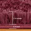 Andency 6x9 Area Rugs Burgundy,Large Shag Fluffy Soft Shaggy Rugs for Living Room Bedroom, Non-Slip Thick Plush Carpet for Kids Girls and Boys, Dorm Nursery Home Decor Aesthetic view 2