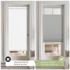 Berissa Blackout Door Blinds,Top Down Bottom Up Cellular Shades for French Door Window,1" Honeycomb Fabric Thermal Insulated Privacy for Indoor Windows,Front Back Doors,Grey. 27" W x 36" H view 4