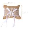 KOMBIUDA 6pcs Wedding Pillows and Ribbons Engagement Bearer Cushions for Ceremony for Weddings Proposals and Special Occasions view 2