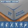 Waterproof Mattress Protector King Size, 2 Pack Breathable Mattress Cover, Fitted Deep Pocket Mattress Pad Cover Stretches up to 21 Inches, Soft Noiseless Bed Cover view 3