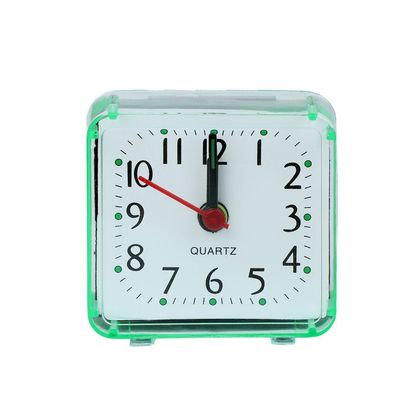 Hxyxbnhno Square Alarm Clock Mute Analog Ticking Battery Operated Clocks for Children Boys Girls Birthday Attachment
