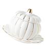Amosfun 1set Ceramic Pumpkin Bowl Lid Stylish and Practical Soup Dish for Kitchen Decor and Serving Microwave and Dishwasher Safe Cute Pumpkin Design Trim view 2