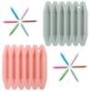 2Pcs 3D Double Tipped 6-Cavity Silicone DIY Crayon Mold Chocolate Pen Mold view 1