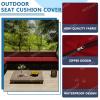 BEITUOPI Patio Sofa Cushion Covers Outdoor Cushion Cover Replacement Couch Chair Seat Cover Furniture Protector(Pp18,1PC_13X26X4INCH) view 3