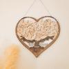 Custom Wedding Guest Book Alternative, Clear Heart Frame with Tree Design view 2