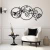 Aportif Bird on the Branch Metal Wall Decor, Metal Bird Silhouette Tree Art, Branch Decorations, Birds Lover Gift, Living Room Decor (Silver, 30x14in | 76x36cm) view 2