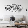 Aportif Bird on the Branch Metal Wall Decor, Metal Bird Silhouette Tree Art, Branch Decorations, Birds Lover Gift, Living Room Decor (Silver, 30x14in | 76x36cm) view 4