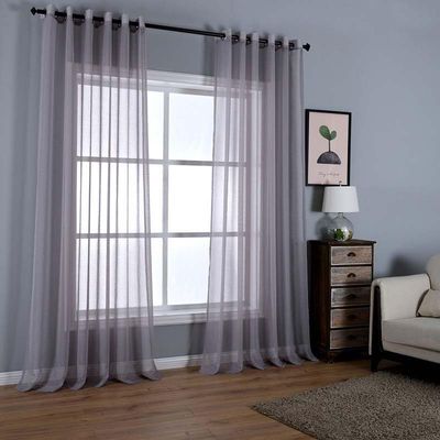 Amunpitic Transparent Curtains 2 Panels 72x96in, Drapes Sheer for Living Room, Sheer Window Curtain, Bedroom Curtains Polyester Fabric for Kitchen Bedroom Children Living Room Yard