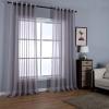 Amunpitic Transparent Curtains 2 Panels 72x96in, Drapes Sheer for Living Room, Sheer Window Curtain, Bedroom Curtains Polyester Fabric for Kitchen Bedroom Children Living Room Yard view 1