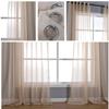 Amunpitic Transparent Curtains 2 Panels 72x96in, Drapes Sheer for Living Room, Sheer Window Curtain, Bedroom Curtains Polyester Fabric for Kitchen Bedroom Children Living Room Yard view 2