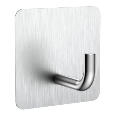 KRUI 8 Pcs Adhesive Wall Hooks for Emergency Fire Blankets, Heavy Duty Stainless Steel Wall Hanging Hooks Waterproof and Fireproof for Home Kitchen Bathroom Office