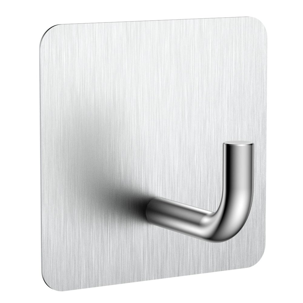 KRUI 8 Pcs Adhesive Wall Hooks for Emergency Fire Blankets, Heavy Duty Stainless Steel Wall Hanging Hooks Waterproof and Fireproof for Home Kitchen Bathroom Office