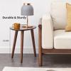 HomeLoft Basics (SINGLE) Center Table Low Table 100% Solid Oak Wood Top Plate Desk Pebble Shaped Natural Wooden Coffee Table Desk Work from Home Easy to Assemble, Walnut view 4