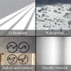 4 Element Metal Wall Decor | 19'' x 19'' x 0.05'' 4 Piece Element Themed Wall Decors in Dimensions | Living Room Bedroom Home and Office Wall Decoration Art (19''W x 19''H, Black) view 3