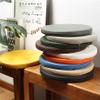 4 Pack Round Chair Cushion/Round PU Leather Seat Cushion, Round Memory Foam Waterproof Chair Pad for Round Stool Dining Room Living Room Outdoor view 2