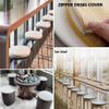 4 Pack Round Chair Cushion/Round PU Leather Seat Cushion, Round Memory Foam Waterproof Chair Pad for Round Stool Dining Room Living Room Outdoor view 3