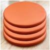 4 Pack Round Chair Cushion/Round PU Leather Seat Cushion, Round Memory Foam Waterproof Chair Pad for Round Stool Dining Room Living Room Outdoor view 1