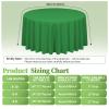12 Pack Round Tablecloth 90 inch Green Table cloths for Round Tables,Stain and Wrinkle Resistant Washable Polyester Tablecloths Green Table Cloth Table 90 inchround Table Cloth for Wedding Party view 2